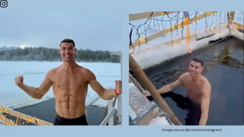 Cristiano Ronaldo’s Freezing Pool Challenge in Finland